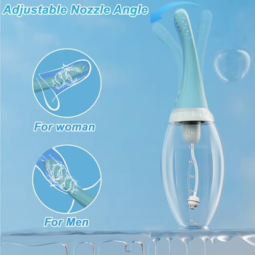 Rechargeable anal douche kit featuring anti backflow technology for hygienic colon cleansing.