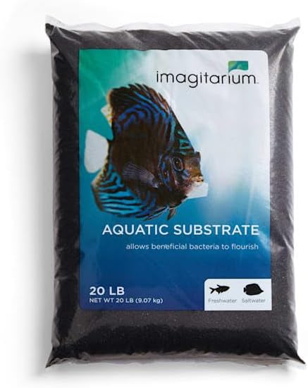 Imagitarium black aquarium sand texture close up