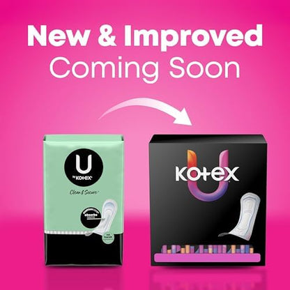 Kotex heavy absorbency maxi pads showing Xpress-DRI technology logo on the packaging