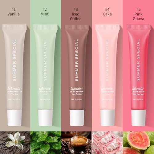 Close up of MoJinYuPm lip butter balm texture and glossy finish