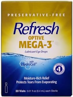 Preservative free artificial tears in sterile single use vials for sensitive eyes