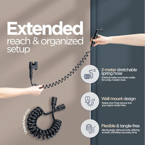 Aqua Earth bidet sprayer demonstrating jet and soft spray modes