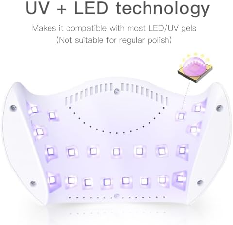 LKE 40W professional nail art tool in modern white design