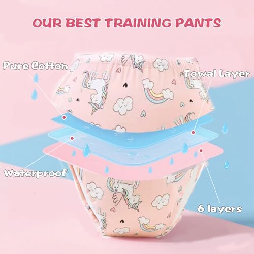 Side view highlighting the soft elastic waistband of the washable cloth training pants.