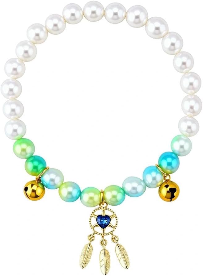 Packaging view of Ancnoz elegant pearl bead neckband for small pets.