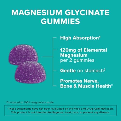 Premium Qunol Magnesium Glycinate supplement for muscle relaxation and stress relief