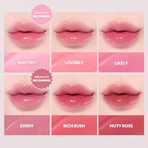 TIRTIR [*Mini Size Waterism Tinted Lip Gloss #07 Cassis Plum, 0.06 Fl Oz â€“ Kiss Ready Lipgloss, 12H Long Lasting Non Sticky Natural Tinted Glow Korean Multiuse Cheek and Lip Tint for Women gift - Image 7