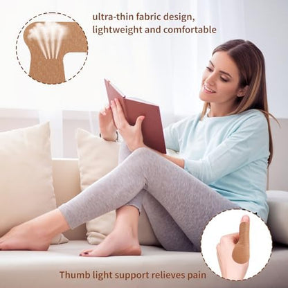 Close up of breathable skin friendly fabric used in thumb patches