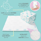 Vesta Baby Disposable Changing Pads quilted texture closeup