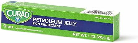 Back packaging text of Curad 100 percent pure white petrolatum USP skin protectant ointment