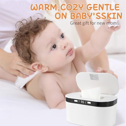 Top-down heating plate detail of Tyj wipe warmer