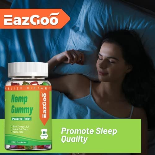Two pack Eazgoo hemp supplement set for wellness
