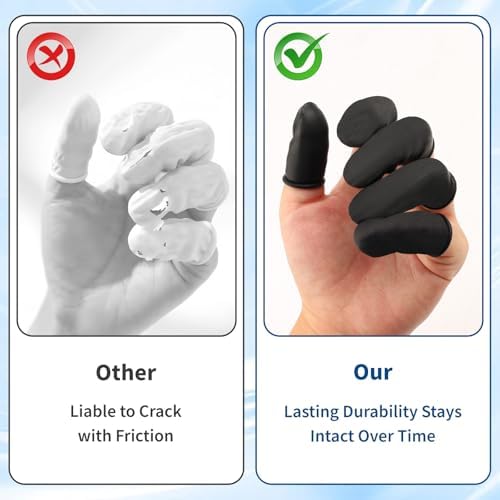 Waterproof powder free silicone finger gloves used during a professional nail care treatment