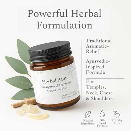 CANNABIOLOGY EST. 2016 eucalyptus and camphor balm texture and packaging detail.