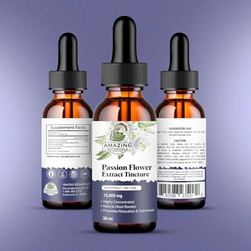 Alcohol free and vegan passion flower supplement imported from USA.