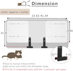 Lumizone premium pet gate extension disassembled for compact and easy storage.