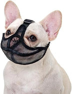 OHCOZZY flat faced bulldog muzzle adjustable T shaped buckle side view