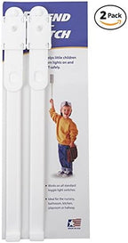 Extend-A-Switch light switch extender packaging and components