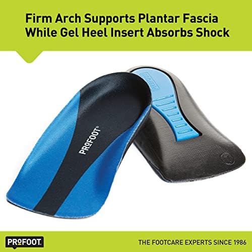 PROFOOT men's shoe inserts packaging showing size 8 to 13 compatibility