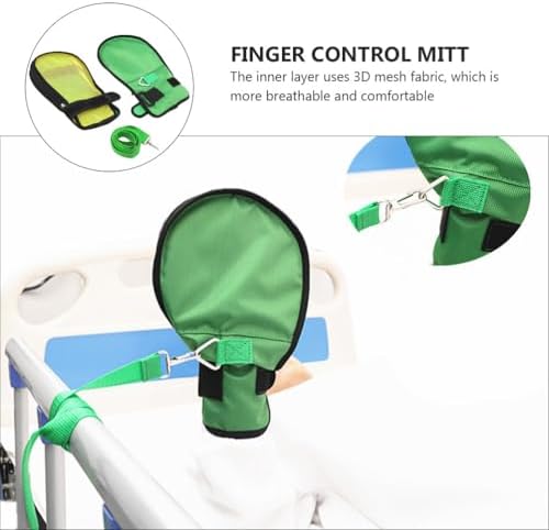Adjustable wrist strap and buckle system on HEALLILY safety mittens.