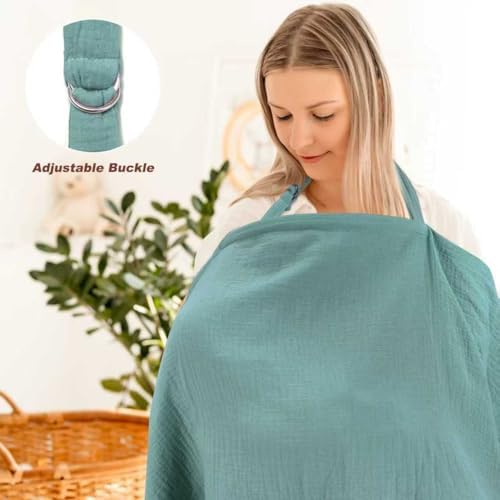 Adjustable neck strap detail on Comfy Cubs nursing cover