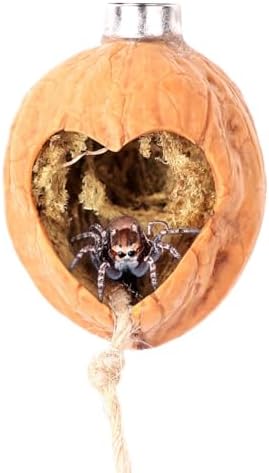 Jumping Spider Hide, A Real Shelter Made of Walnut Skin, Magnetic Hidden Jumping Spider Habitat,Handmade Spider Enclosure Accessories, Jumping Spider Enclosure - Image 2
