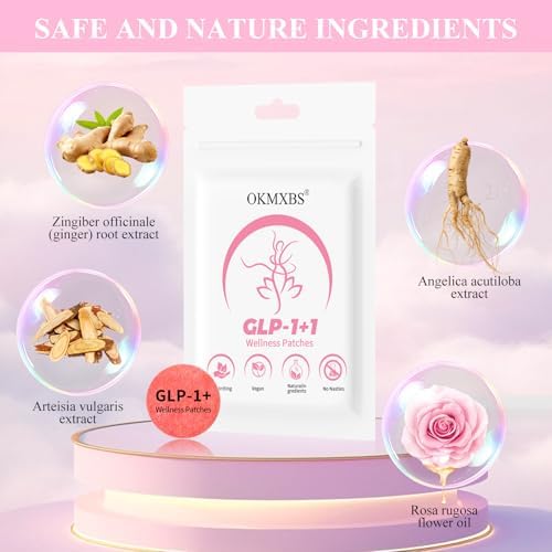 OKMXBS transdermal daily wellness patch lifestyle application on clean skin.