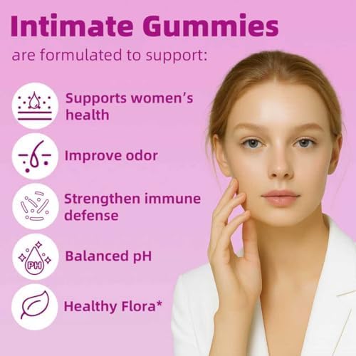 Slippery elm and probiotic blend gummies for women intimate pH balance