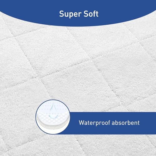 Waterproof changing pad liners fitted on a peanut changer