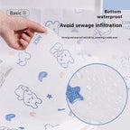 Sealjoyous non slip adhesive tabs on the underside of travel toilet protection sheet