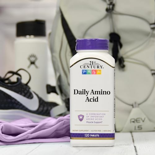 Supplement facts label for 21st Century Amino Acid tablets including L-Leucine