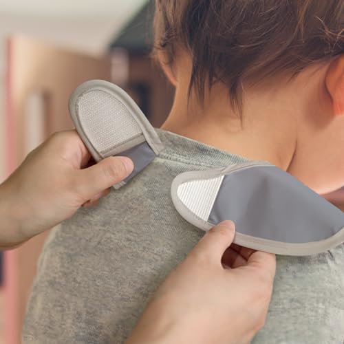 CIVARUA KIDS mess proof toddler bibs displaying the adjustable neck closure for a secure fit.