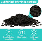 Sukh 4 millimeter cylindrical activated carbon granules for odor elimination