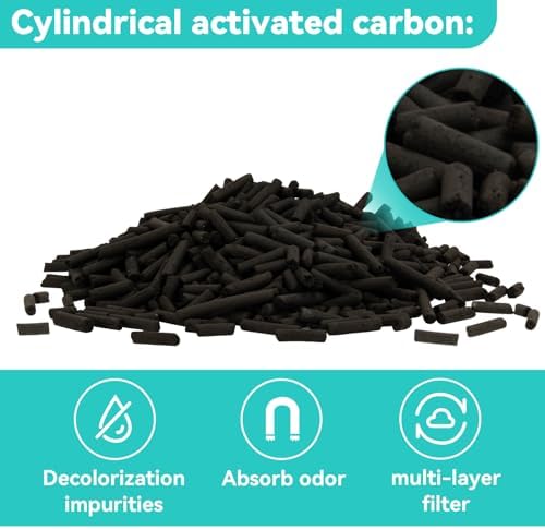 Sukh 4 millimeter cylindrical activated carbon granules for odor elimination