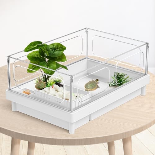 Moonorange amphibian habitat hideout accessories mimicking a natural jungle ecosystem.
