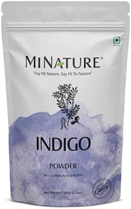 Minature pure indigo leaf powder natural tinctoria herbal hair color bag