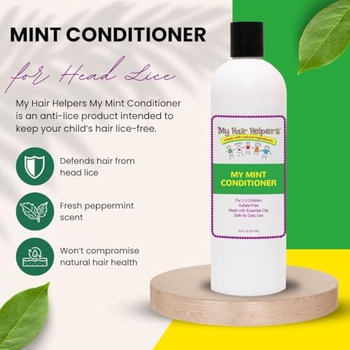 My Hair Helpers lice protection mint and tea tree oil conditioner