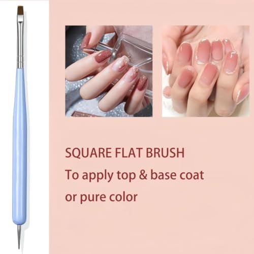 Hnuix 6 piece nail art brush set in packaging