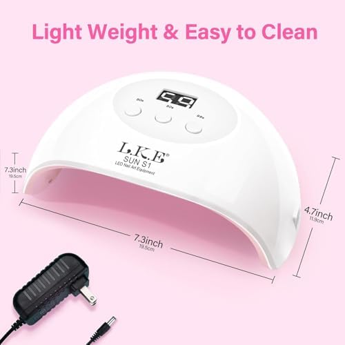 Wisdompark fast curing nail light drying pedicure gel polish application