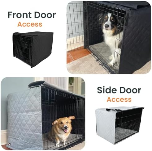 4Knines dog cage cover providing outdoor weather protection during travel