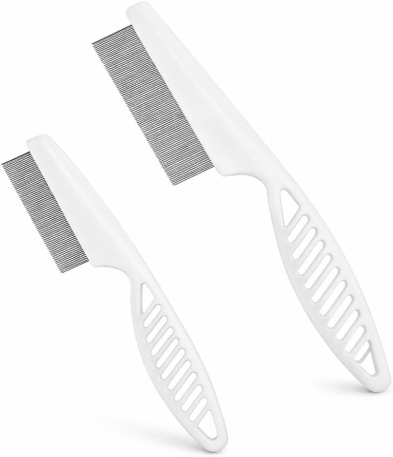 Vayinato 2-piece flea comb set for dogs and cats
