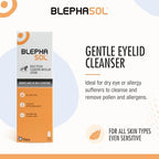 Thea Blephasol eyelid cleansing lotion rear label details