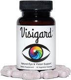 Visigard antioxidant eye supplement bottle close-up of ingredient details
