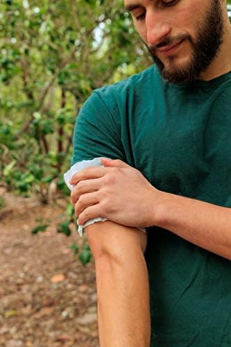 Authentic USA imported Mosquito Guard non greasy natural essential oil wipes.