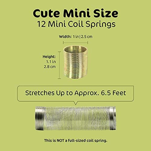 Authentic USA imported Srenta metal mini spring twelve pack retail packaging view
