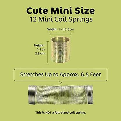 Authentic USA imported Srenta metal mini spring twelve pack retail packaging view