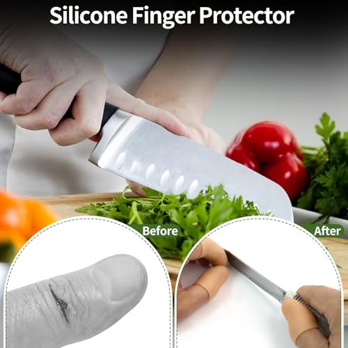 Close up of moisturizing silicone thumb protector relieving dry cracked skin irritation