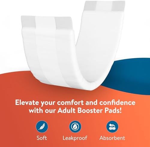 Close-up of the adhesive strip on the back of the Inspire incontinence liner pad.