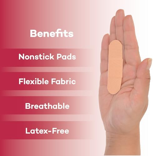 Dealmed medical grade sterile strips showing non-stick center pad