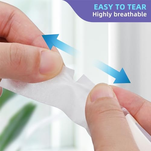 Close up view of the gentle adhesive surface of the paper medical tape